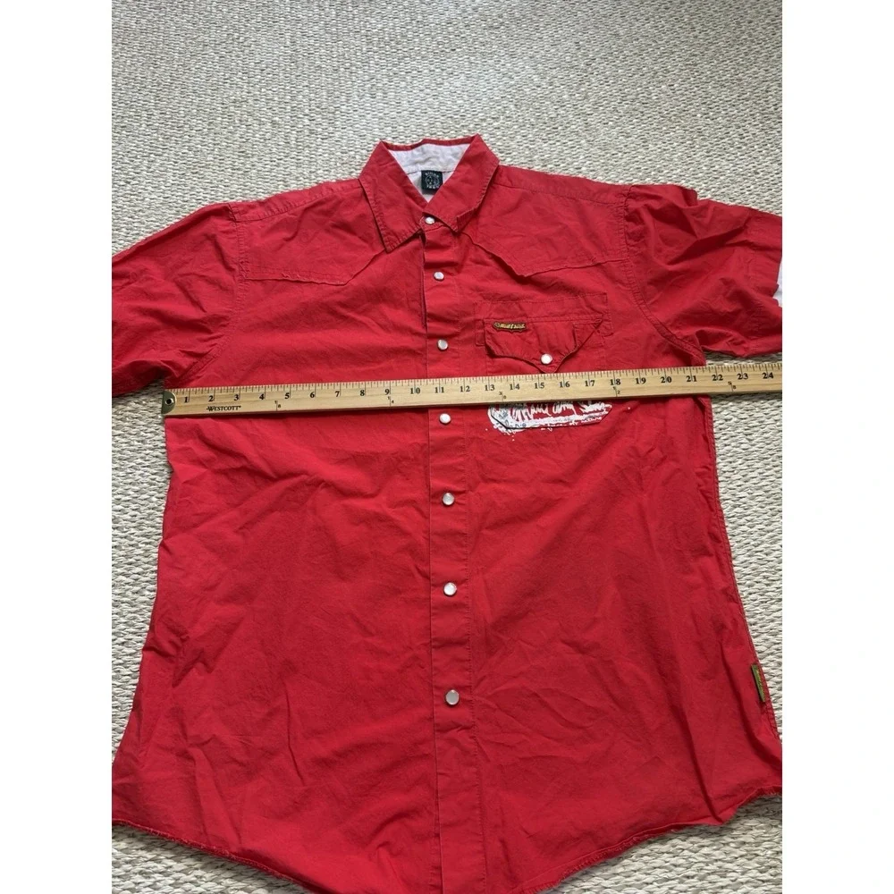 Vintage Maui‎ And Sons Short Sleeve Pearl Snap Button Up Shirt